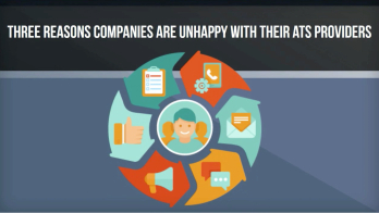 graphic explaining three reasons companies are unhappy with their ats providers